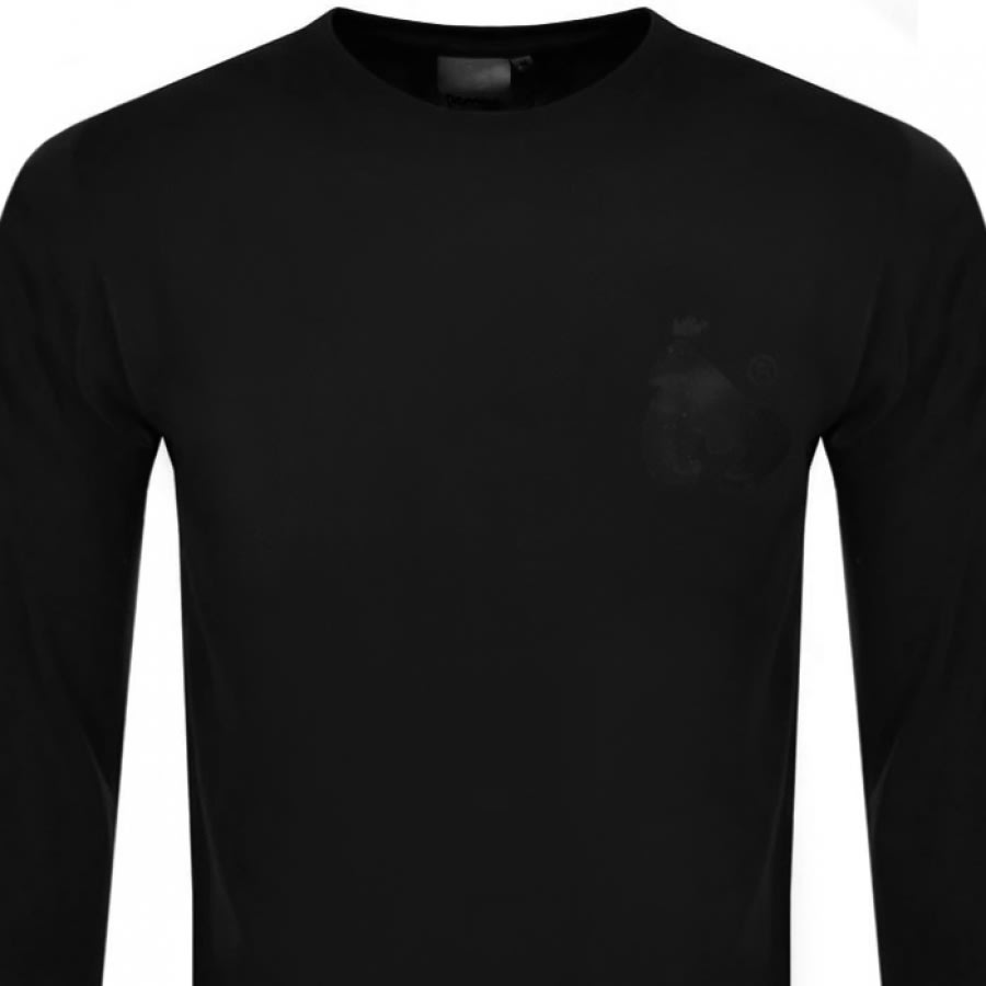 Alternative Image for ProductMoney Crew Neck Long Sleeve T Shirt Black2